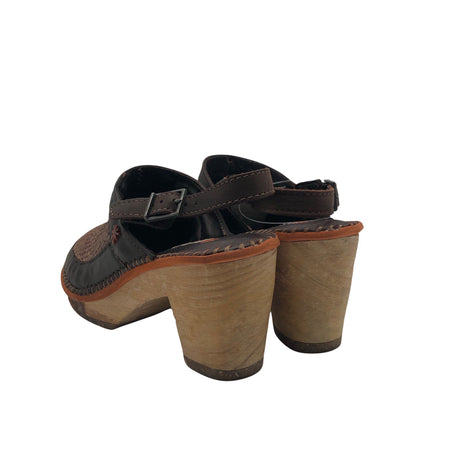 Unisex Art - High heels, size 39 - Brown (2)