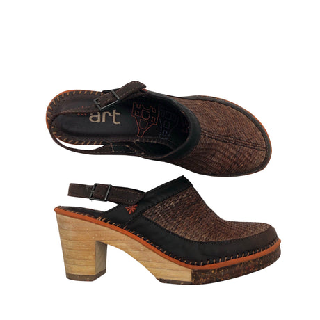 Unisex Art - High heels, size 39 - Brown ()