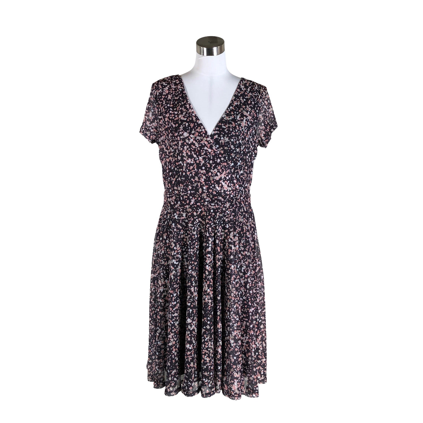 Unisex Esprit - Schiffon dress, size 40 - Violet (1)