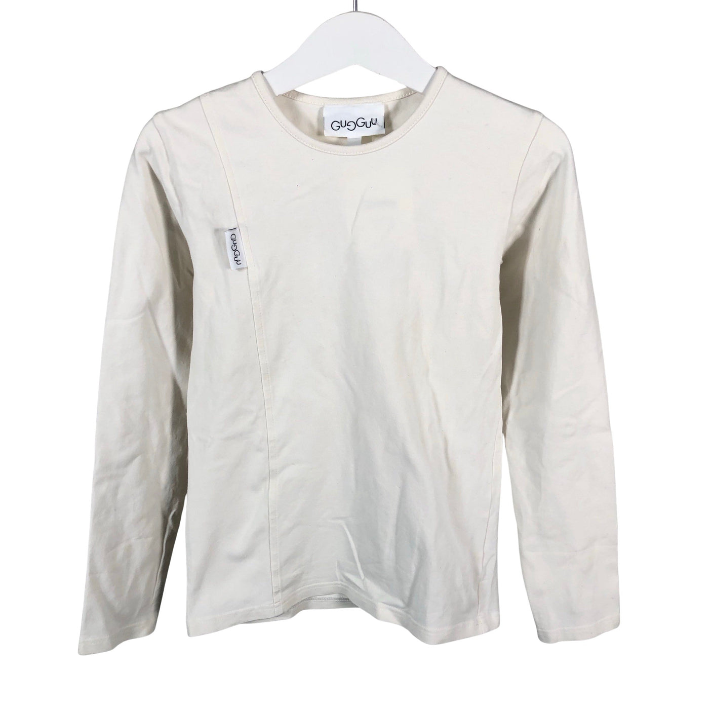 Unisex Gugguu - Tricot shirt, size 116 - 122 - Natural white (1)