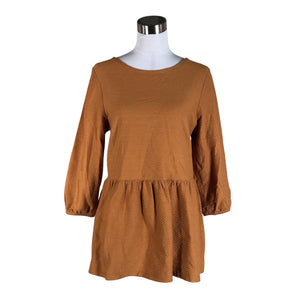 Unisex NOSH - Tricot tunic, size 36 - Brown (1)