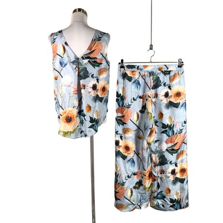 Unisex Uhana Design - Schiffon trousers, size 36 - Light blue (2)