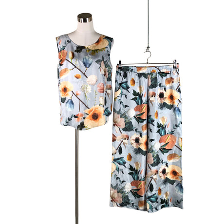 Unisex Uhana Design - Schiffon trousers, size 36 - Light blue ()