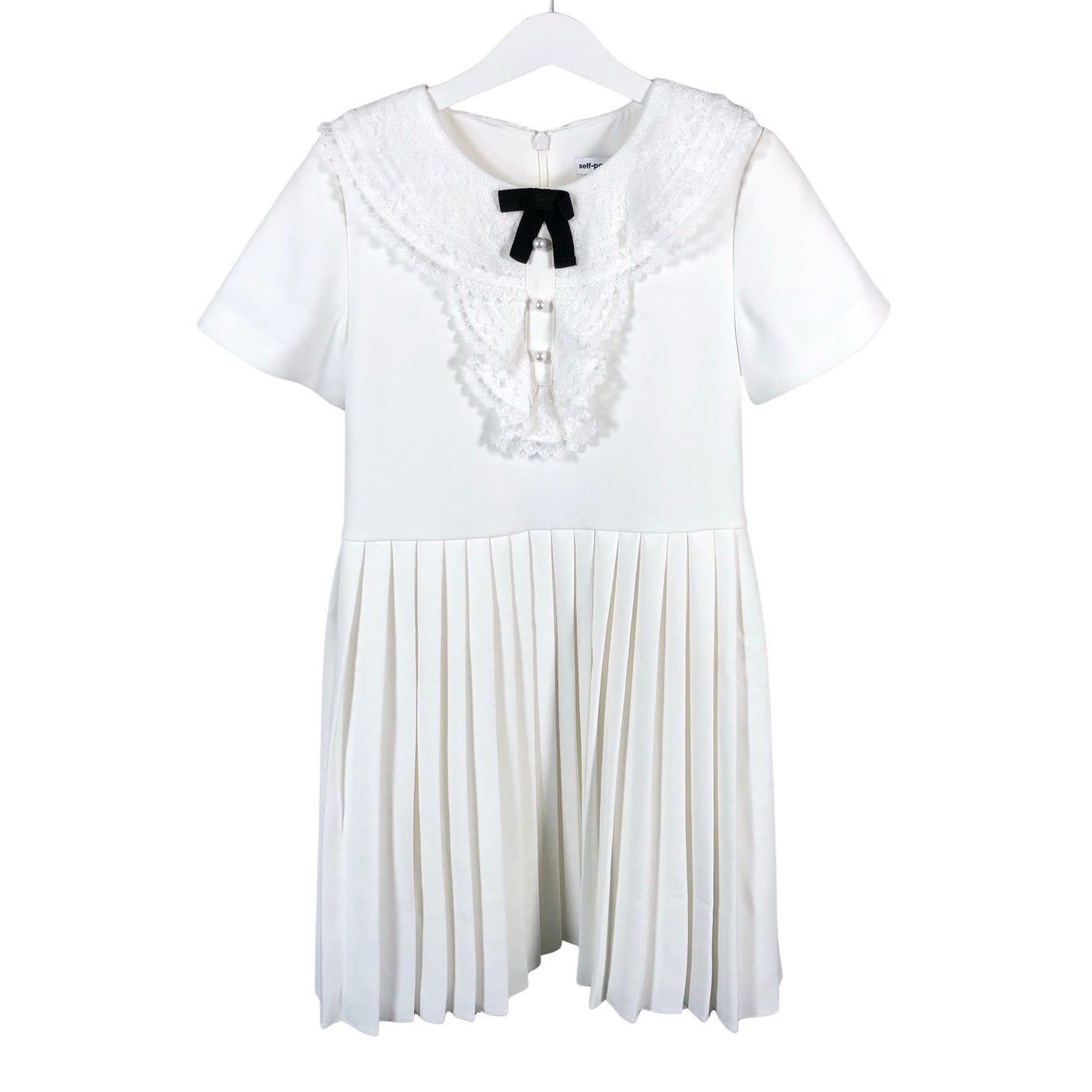 Unisex Self-portrait - Party dress, size 146 - 152 - White (1)