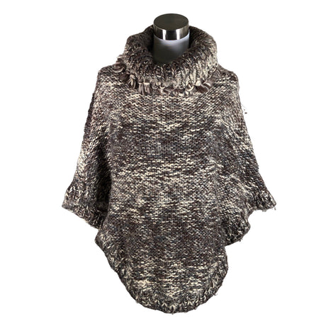 Unisex Ril's - Poncho, size 40 - Brown ()