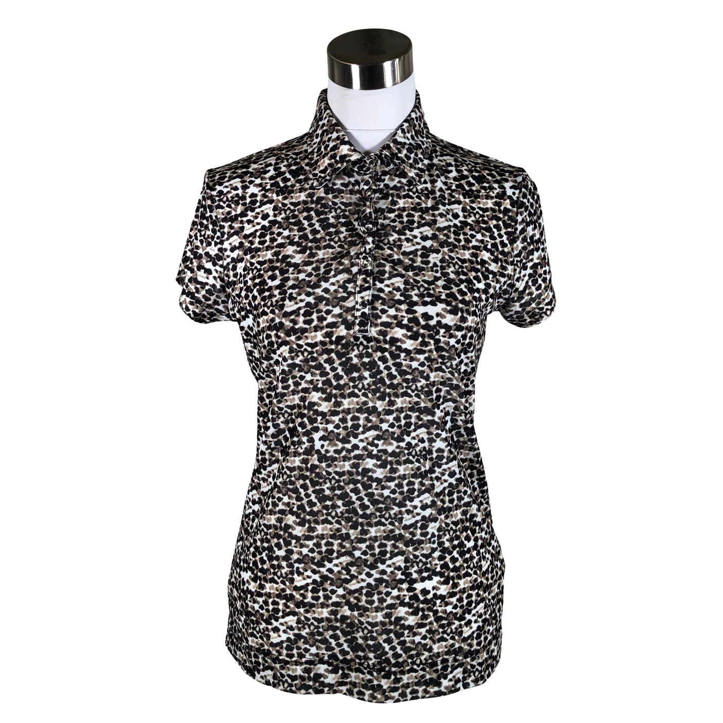 Unisex Daily Sports - Sports shirt, short sleeve, size 38 - Brown (1)