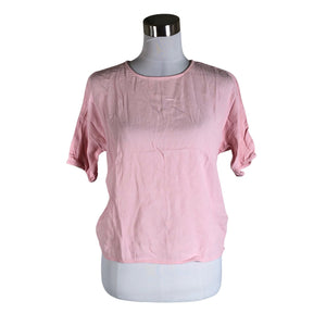 Unisex Samsoe&Samsoe - Short-sleeved blouse, size 34 - Light pink (1)