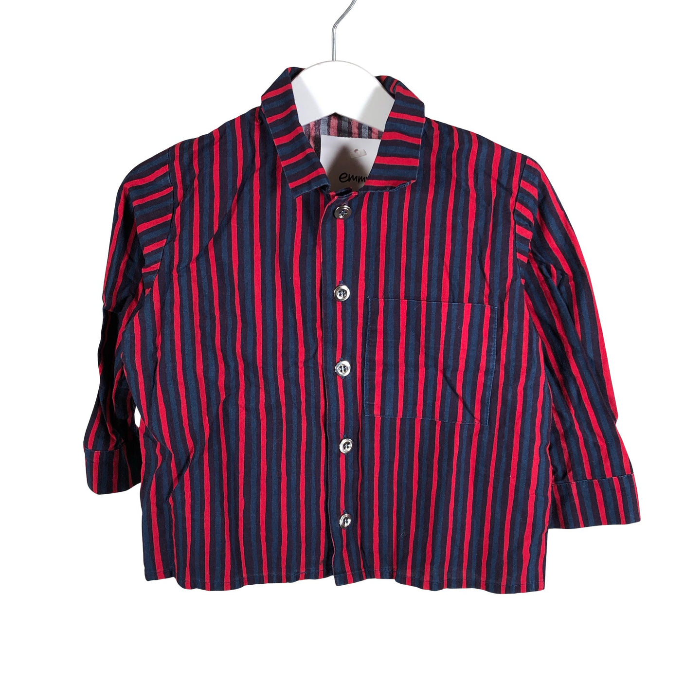 Unisex Marimekko - Collared shirt, size 86 - 92 - Red (1)