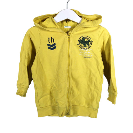 Unisex Benetton - Hoodie, size 86 - 92 - Yellow ()
