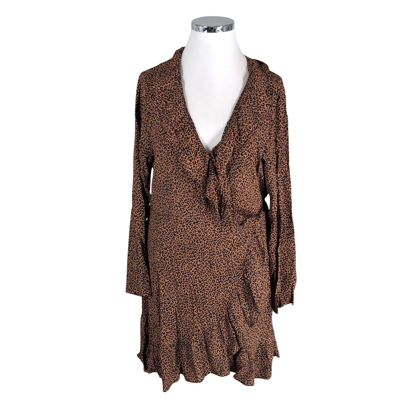 Unisex Noella - Schiffon dress, size 42 - Brown (1)