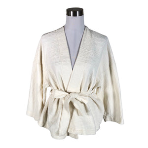 Unisex Lindex - Sweat jacket, size 40 - Natural white (1)