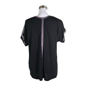 Unisex Soyaconcept - Short-sleeved blouse, size 36 - Black (2)