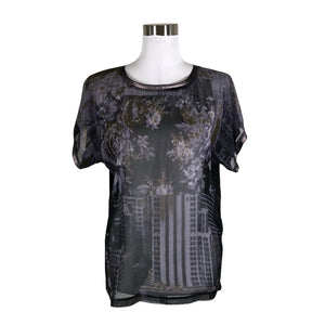 Unisex Soyaconcept - Short-sleeved blouse, size 36 - Black (1)