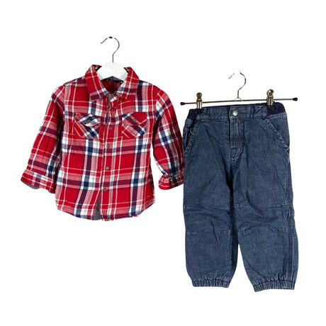 Unisex Polarn O. Pyret - Jeans, size 80 - 86 - Blue ()