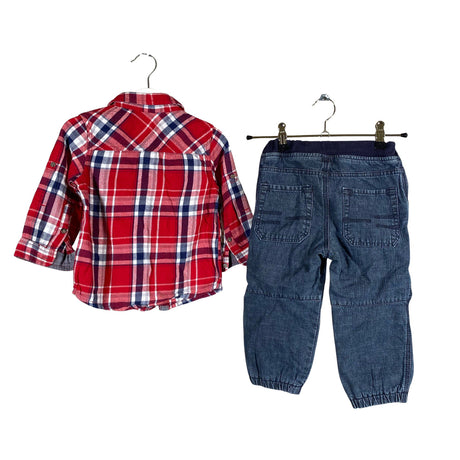 Unisex Polarn O. Pyret - Jeans, size 80 - 86 - Blue (2)
