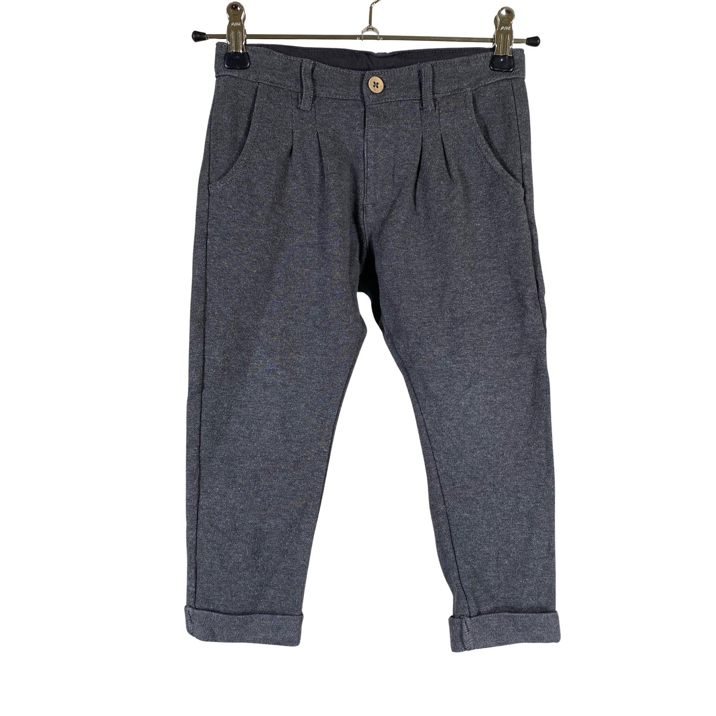 Unisex Newbie - Tricot pants, size 92 - 98 - Gray (1)