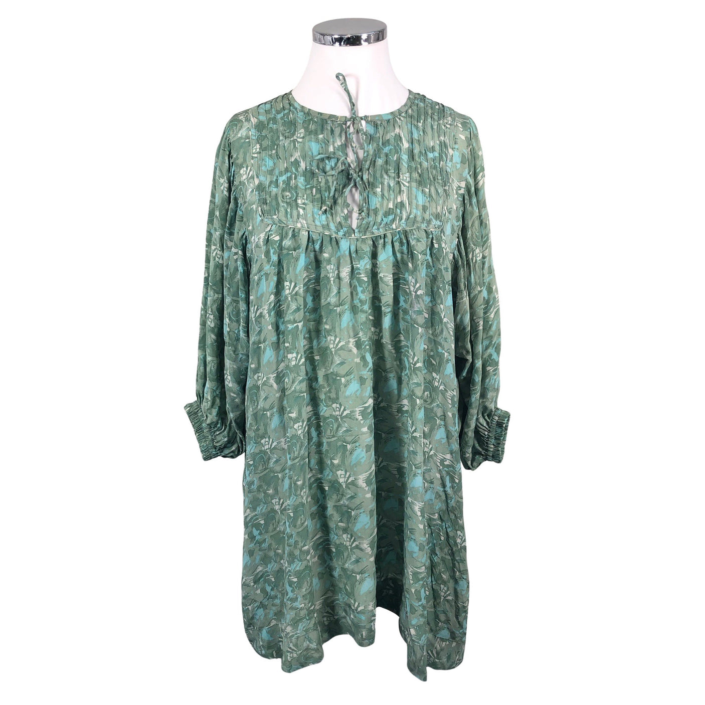 Unisex Mói - Schiffon dress, size 42 - Green (1)