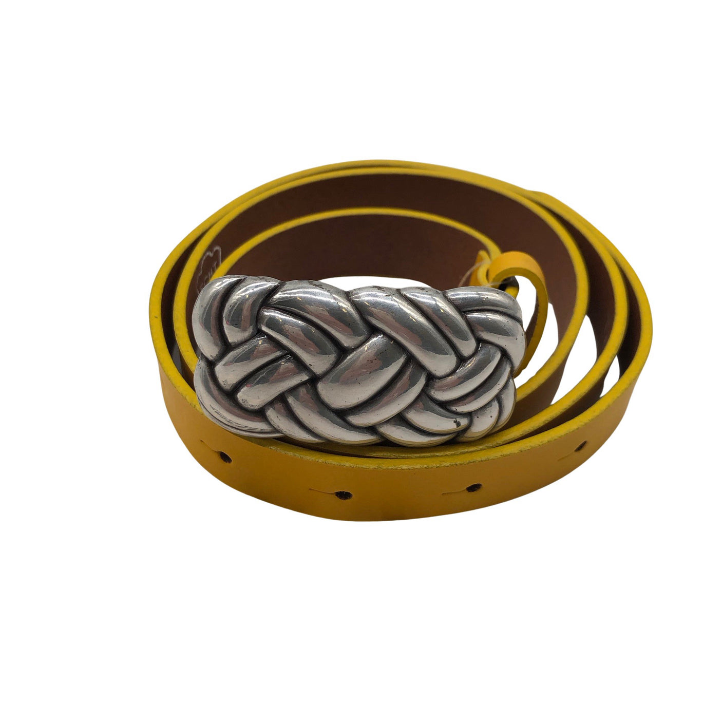 Unisex Taifun - Leather belt, size No size - Yellow (1)
