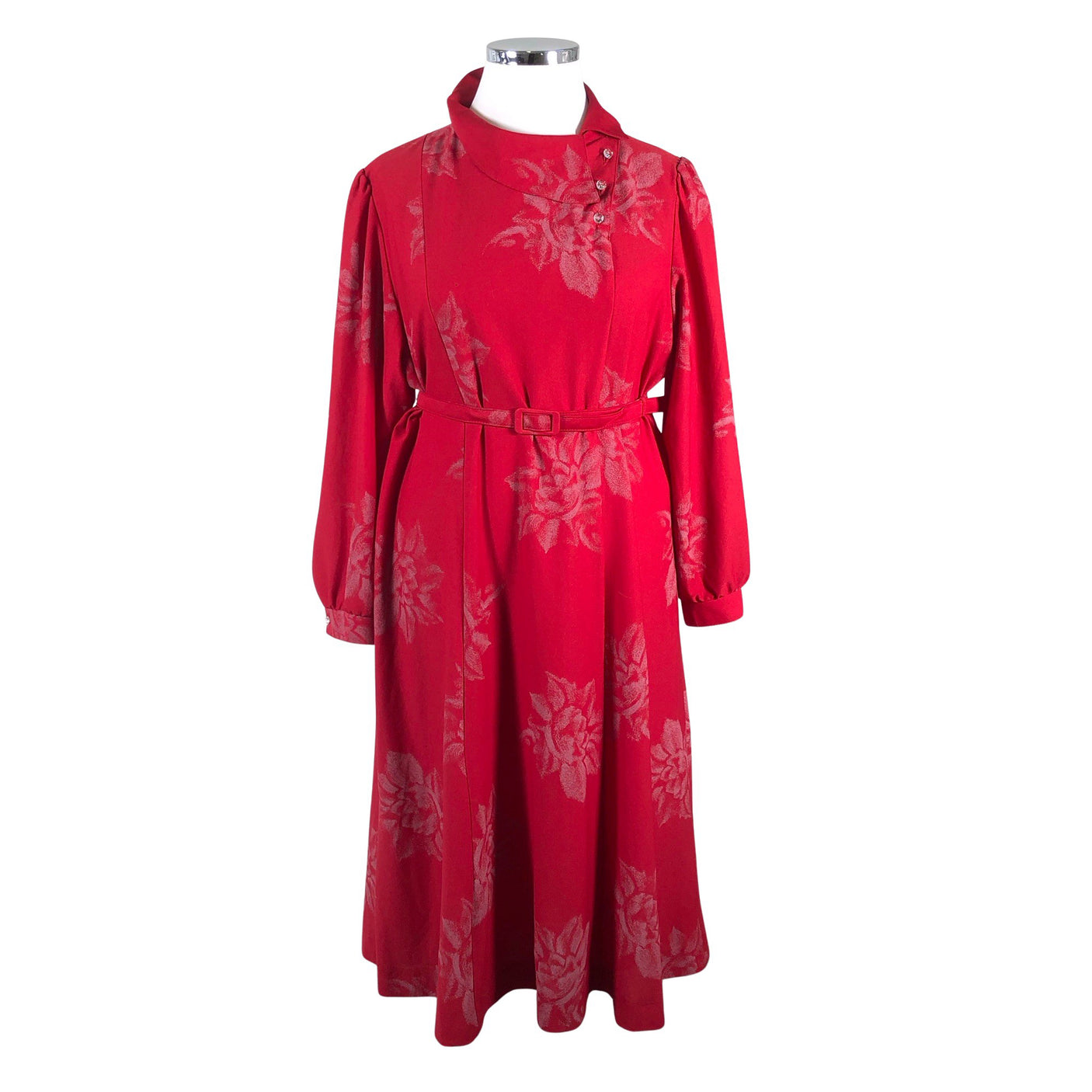 Unisex Finn Karelia - Schiffon dress, size 44 - Wine red (1)