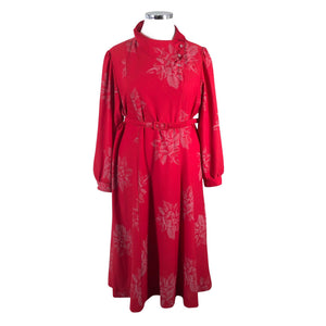Unisex Finn Karelia - Schiffon dress, size 44 - Wine red (1)