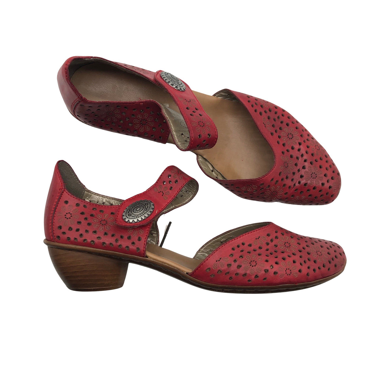 Unisex Rieker - High heels, size 39 - Red (1)