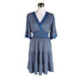 Unisex Max Studio - Tricot dress, size 40 - Blue ()