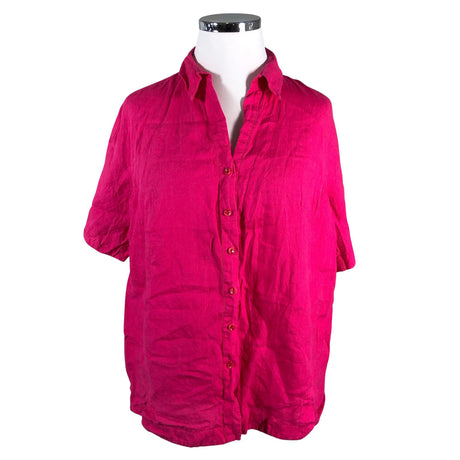Unisex Marina Rinaldi - Short-sleeved blouse, size 46 - Pink ()