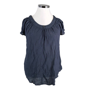 Unisex Saint Tropez - Short-sleeved blouse, size 42 - Blue (1)