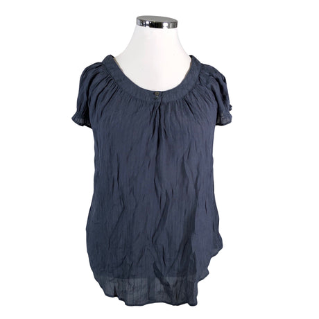 Unisex Saint Tropez - Short-sleeved blouse, size 42 - Blue ()