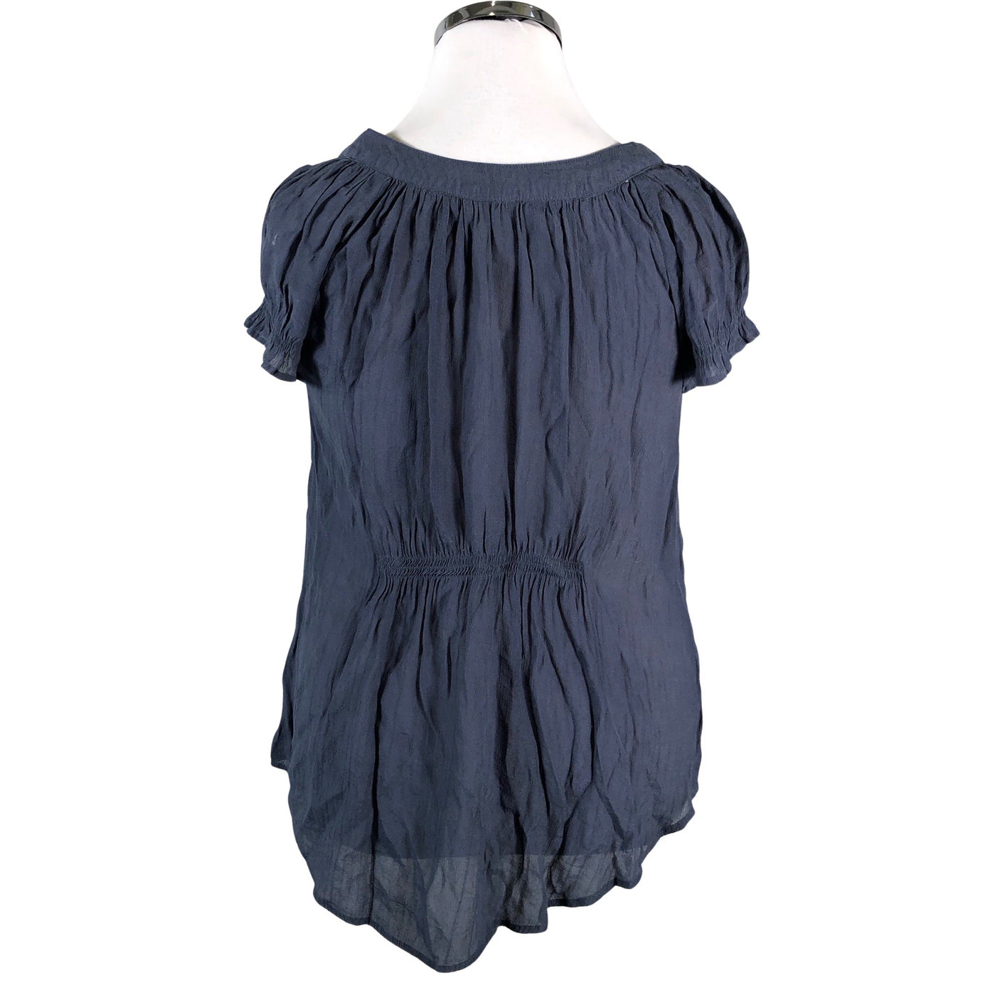 Unisex Saint Tropez - Short-sleeved blouse, size 42 - Blue (2)
