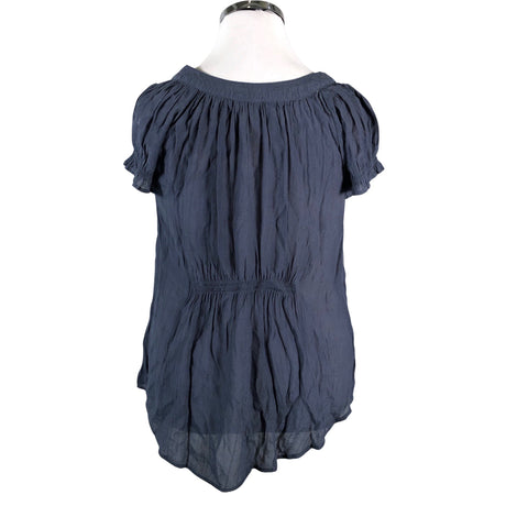 Unisex Saint Tropez - Short-sleeved blouse, size 42 - Blue (2)