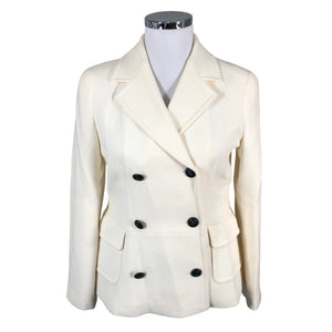 Unisex Andiata - Wool coat, size 42 - White (1)