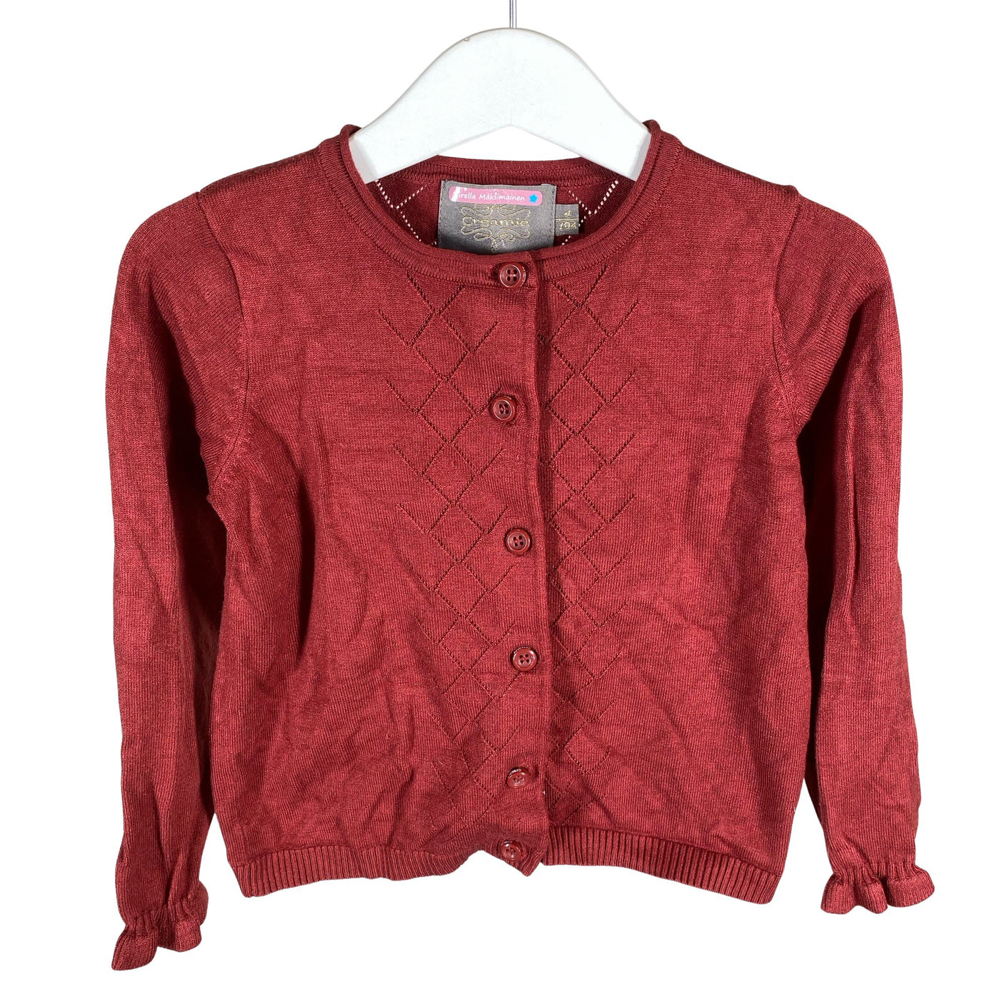 Unisex Creamie - Cardigan, size 98 - 104 - Red (1)