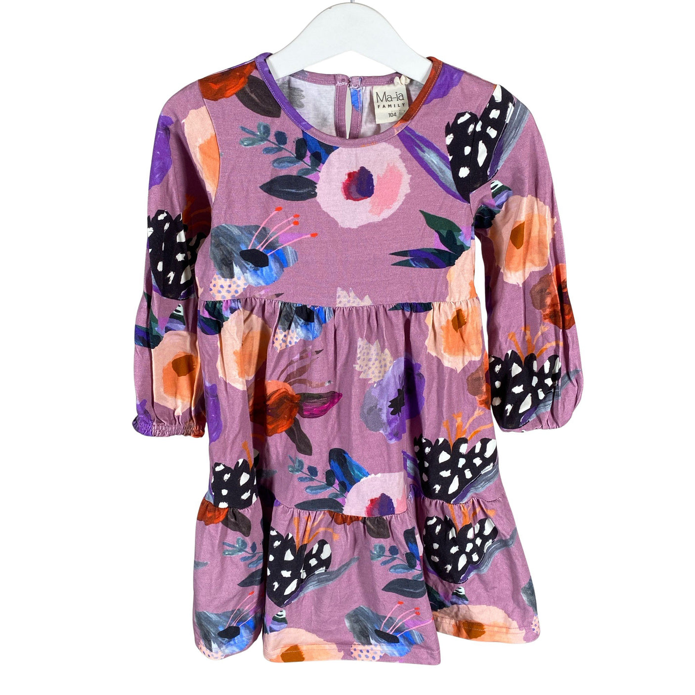 Unisex Ma-ia Family - Tricot dress, size 98 - 104 - Violet (1)