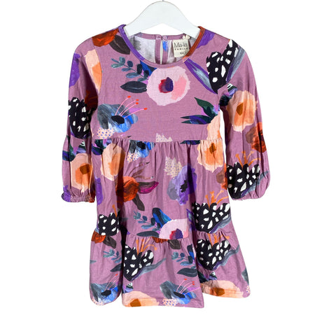 Unisex Ma-ia Family - Tricot dress, size 98 - 104 - Violet ()