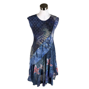 Unisex Desigual - Schiffon dress, size 36 - Blue (1)