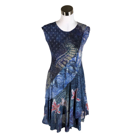 Unisex Desigual - Schiffon dress, size 36 - Blue ()