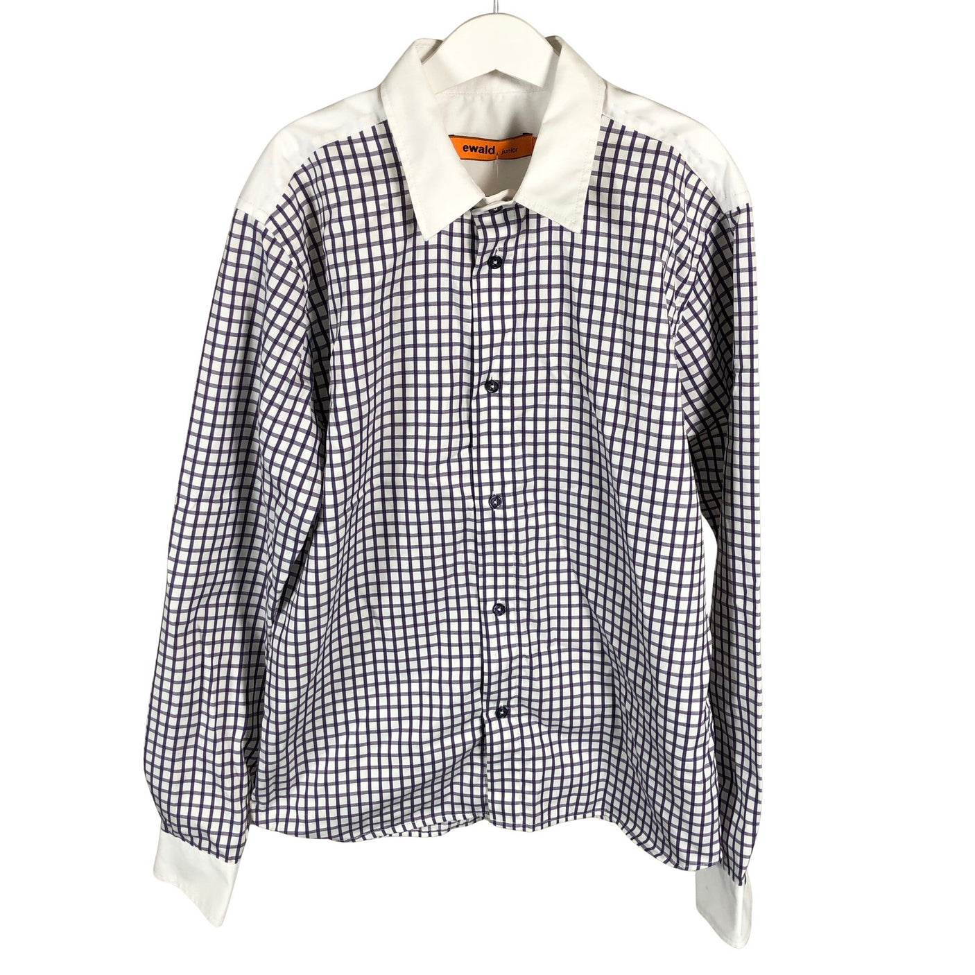 Unisex Ewald - Collared shirt, size 158 - 164 - White (1)