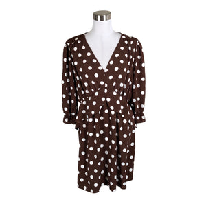 Unisex River Island - Schiffon dress, size 40 - Brown (1)