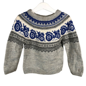 Unisex Handmade - Sweater, size 104 - 110 - Gray (1)