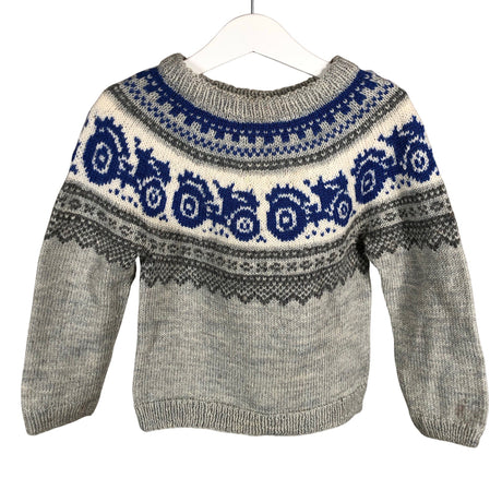 Unisex Handmade - Sweater, size 104 - 110 - Gray ()