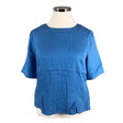 Unisex Mosaic - Short-sleeved blouse, size 44 - Blue ()