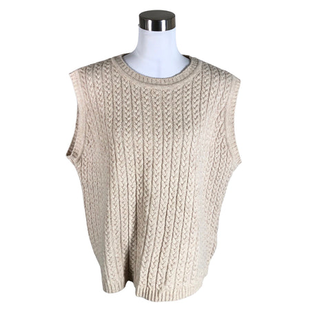 Unisex Papu - Knit vest, size 38 - Beige ()