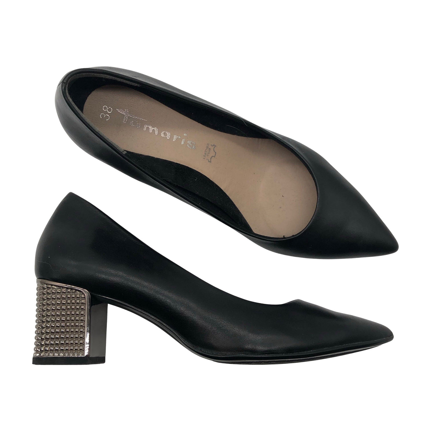 Unisex Tamaris - High heels, size 38 - Black (1)