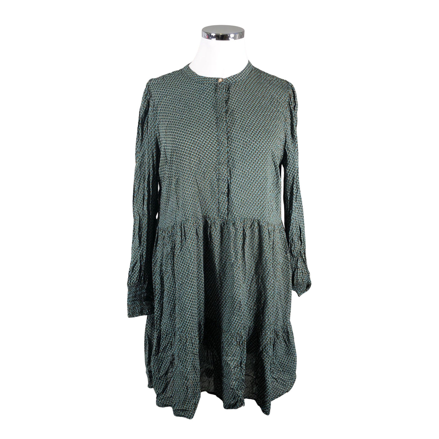 Unisex Free Quent - Schiffon dress, size 44 - Green (1)