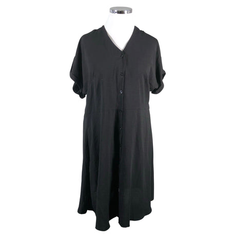 Unisex Yours - Schiffon dress, size 44 - Black ()