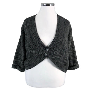 Unisex Gina Laura - Knit bolero jacket, size 44 - Gray (1)