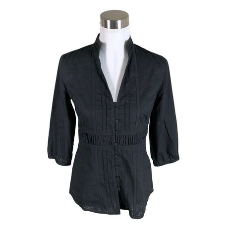 Unisex Tom Tailor - Short-sleeved blouse, size 36 - Black ()