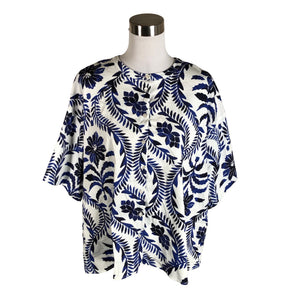 Unisex Milano Italy - Short-sleeved blouse, size 40 - White (1)
