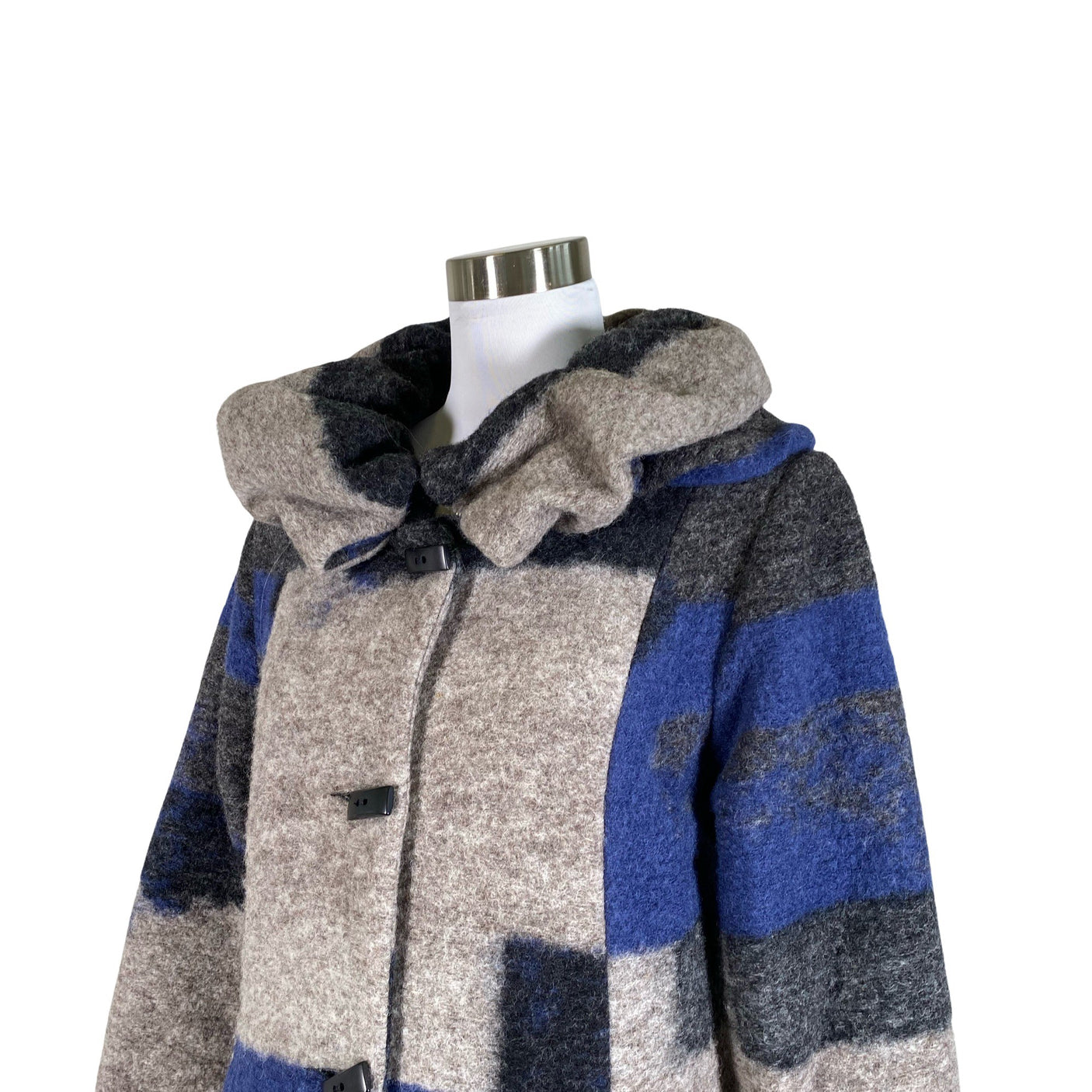 Unisex Aino - Wool coat, size 36 - Blue (3)